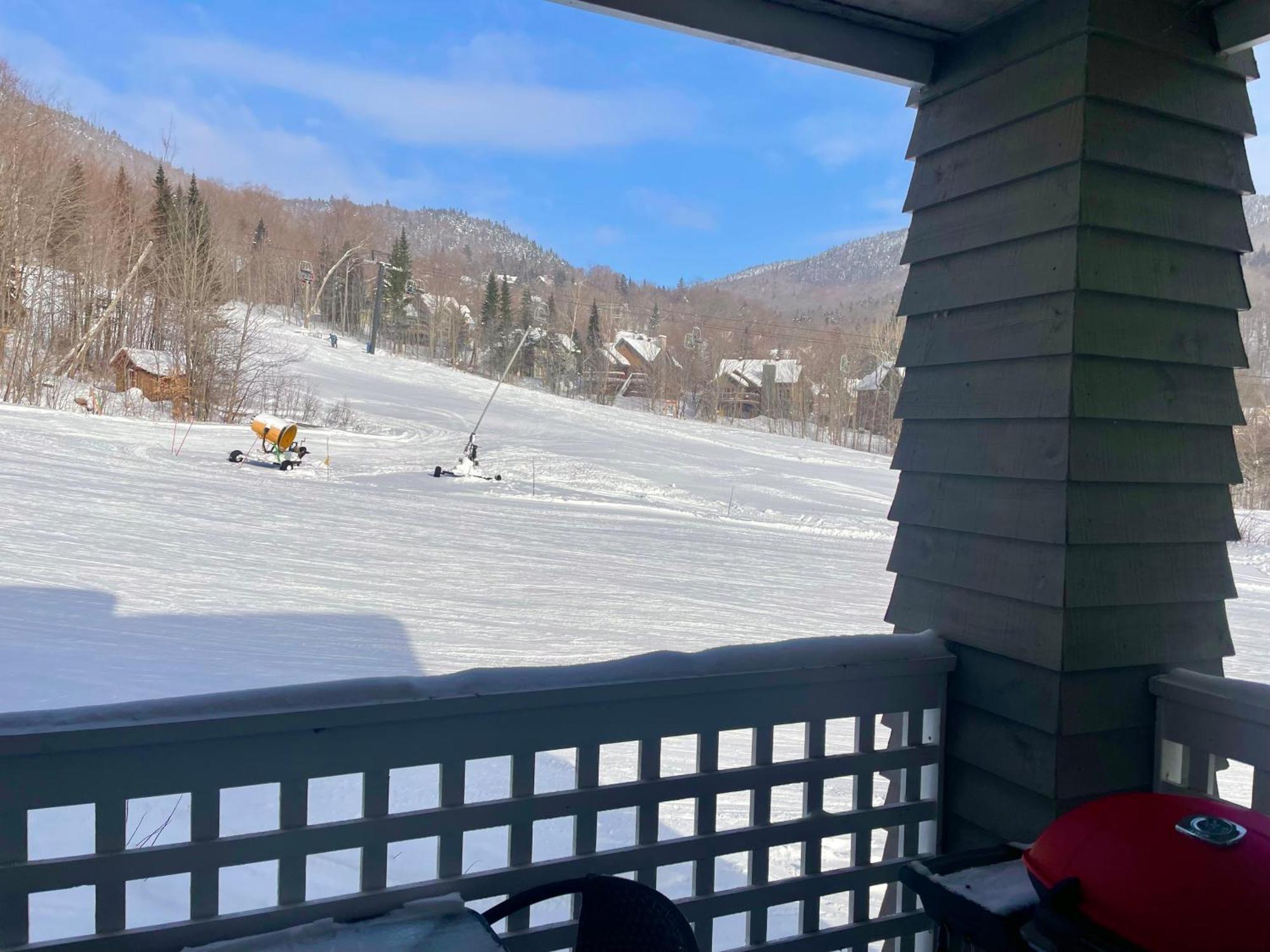 Ski-In, Ski-Out Chaleureux Studio Loft Au Pied Des Pistes De Ski Apartman Stoneham Kültér fotó